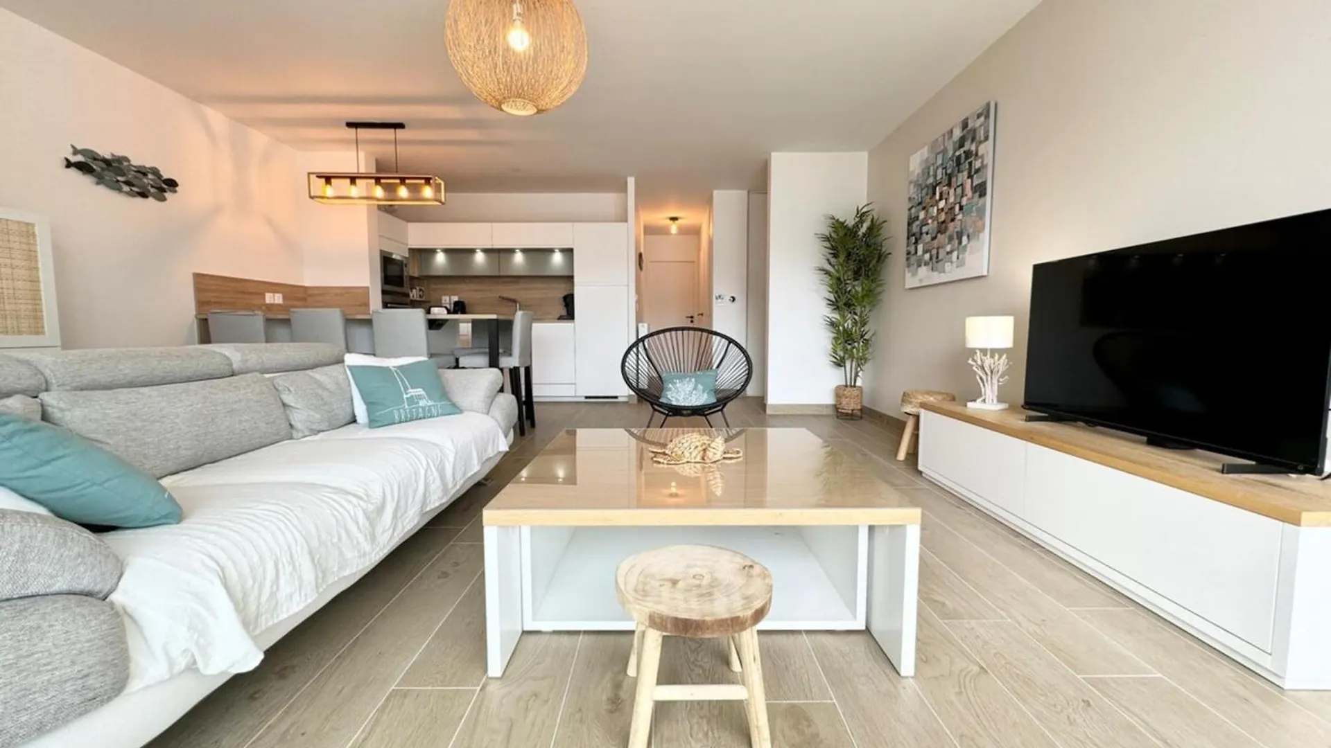 Apartman T3 De Standing Plein Bourg - 100M Des Plages Saint-Pierre-Quiberon Franciaország